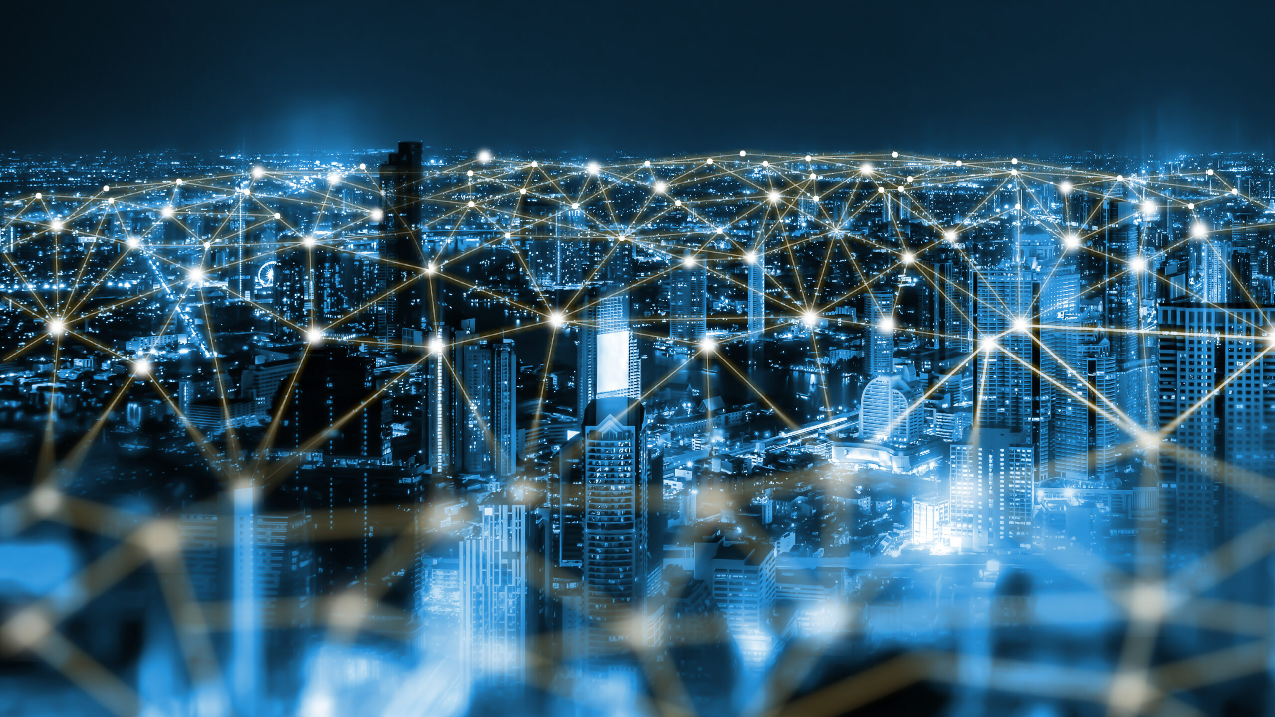 Imported featured image The modern creative communication and internet network connect in smart city . Concept of 5G wireless digital connection and internet of things future.